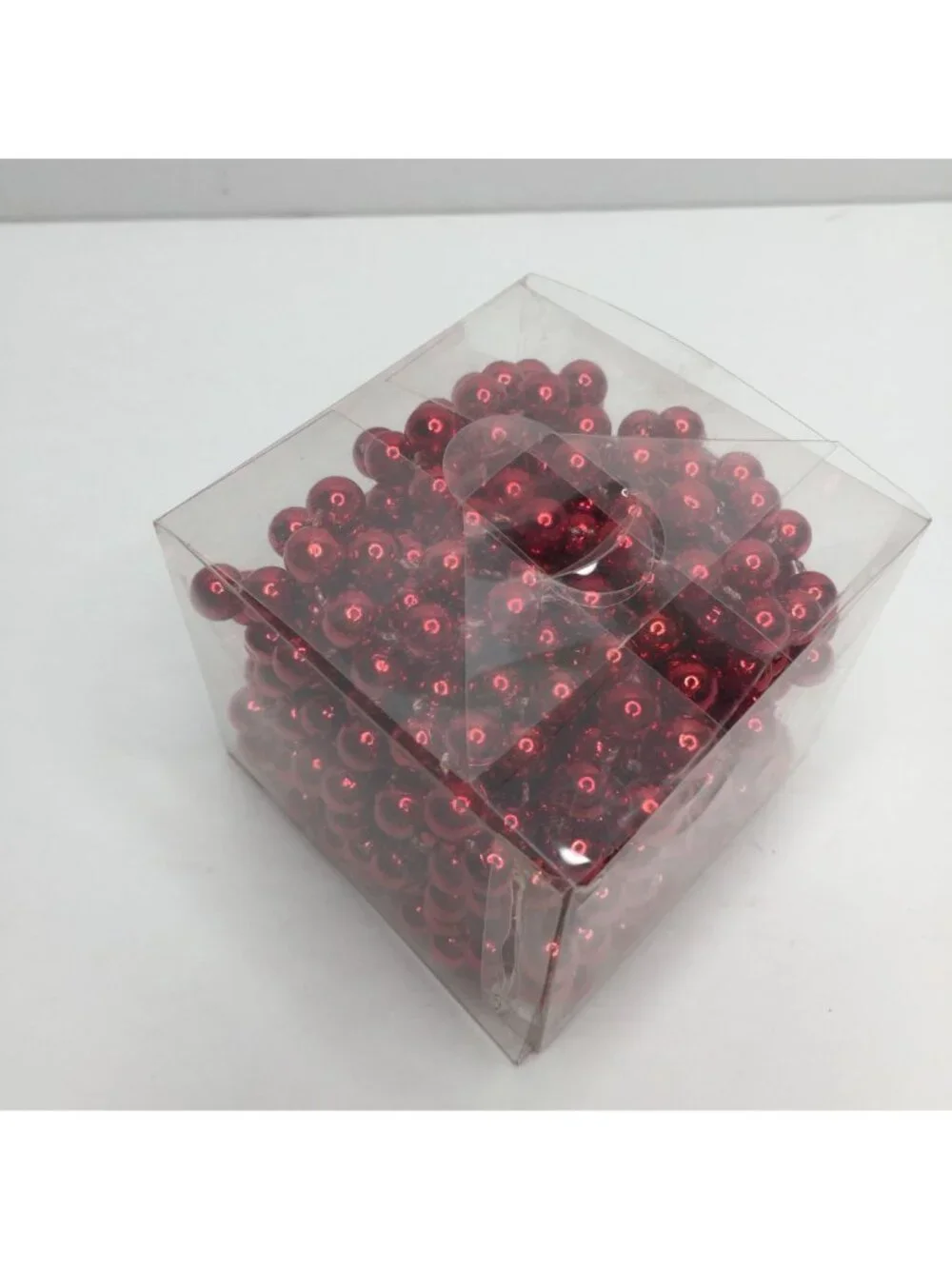 IKEA Red Beaded Garland 15' Christmas Tree Holiday Decor